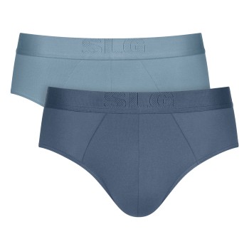 Sloggi 2P SLG Base Soft Midi Briefs Blå Large Herre