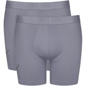 Sloggi 2P SLG Base Soft Short Grå Medium Herre