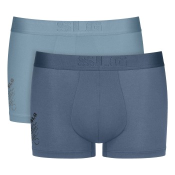 Sloggi 2P SLG Base Soft Trunk Blå Large Herre