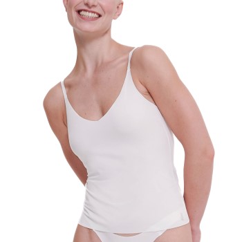 Sloggi ZERO Feel 2 0 Spaghetti Top Hvid Medium Dame