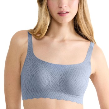 Sloggi BH ZERO Feel Bliss Top Blå/Grå Large Dame
