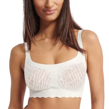 Sloggi BH ZERO Feel Bliss Top Hvid Large Dame