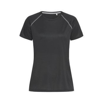 Stedman Active 140 Women Team Raglan Sort polyester Medium Dame