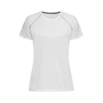 Stedman Active 140 Women Team Raglan Hvid polyester Small Dame