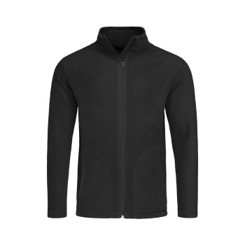 Stedman Active Fleece Jacket For Men Sort polyester 3XL Herre