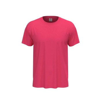 Stedman Classic Men T-shirt Rosa bomuld Small Herre