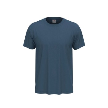 Stedman Classic Men T-shirt Jeansblå bomuld Medium Herre