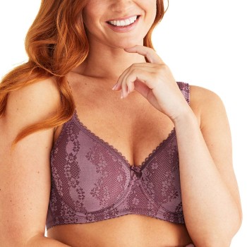 Swegmark BH Adorable Padded Soft Wired Bra Blomme E 80 Dame