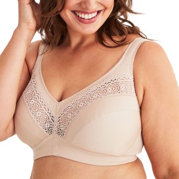 Swegmark BH Cotton Star Soft Bra Beige bomuld B 90 Dame