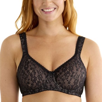 Swegmark BH Flower Shape Wire Padded Bra Sort C 75 Dame