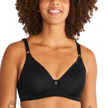 Swegmark BH Iris Wire Bra Sort polyamid G 90 Dame