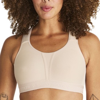 Swegmark BH Kimberly Iconic Moulded Cups Sports Bra Beige polyamid F 80 Dame