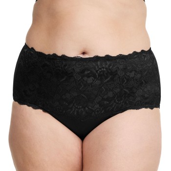 Swegmark Trusser Lace Maxi Briefs Sort polyamid 2XL Dame