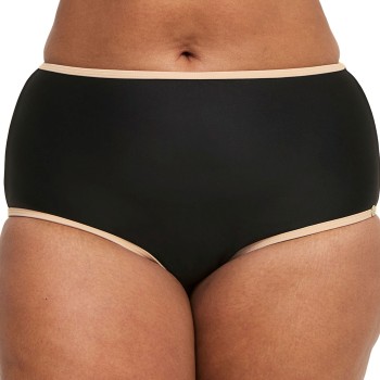 Swegmark Portofino High Waist Bikini Briefs Sort m Beige 44 Dame