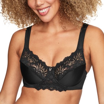 Swegmark BH Support Wire Bra Sort G 75 Dame