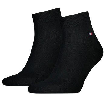 Tommy Hilfiger Strømper 2P Men Quarter Sock Sort Str 47/49 Herre
