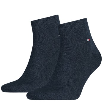 Tommy Hilfiger Strømper 2P Men Quarter Sock Blå Str 47/49 Herre