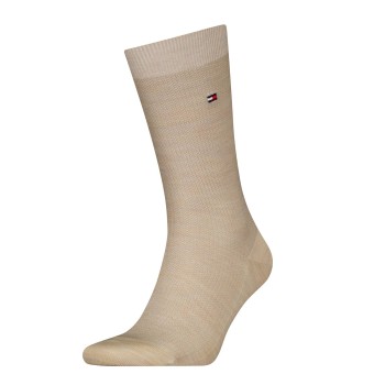 Tommy Hilfiger Strømper Premium Basket Wool Socks Beige Str 39/40 Herre