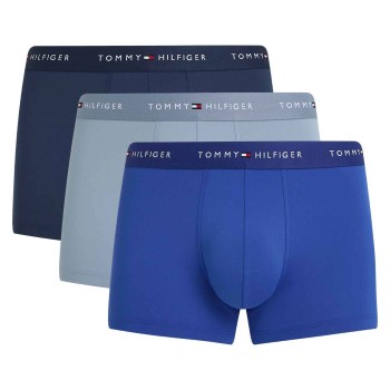 Tommy Hilfiger 3P Signature Logo Microfibre Trunk Blå/Lyseblå polyester XX-Large Herre