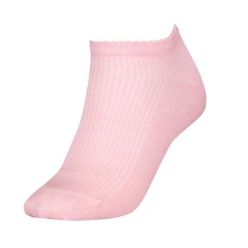 Tommy Hilfiger Strømper Women Premium Rib Sneaker Socks Lyserosa Str 39/42 Dame