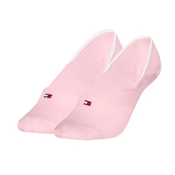 Tommy Hilfiger Strømper 2P Women Shine Footie Socks Lyserosa Str 35/38 Dame