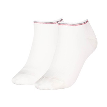 Tommy Hilfiger Strømper 2P Women Shine Sneaker Socks Hvid Str 35/38 Dame