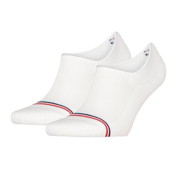 Tommy Hilfiger Tommy Uni TJ Iconic Footie Socks Strømper 2P Hvid bomuld Str 35/38