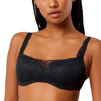 Triumph BH Body Make-Up Illusion Lace Balconette Sort D 80 Dame
