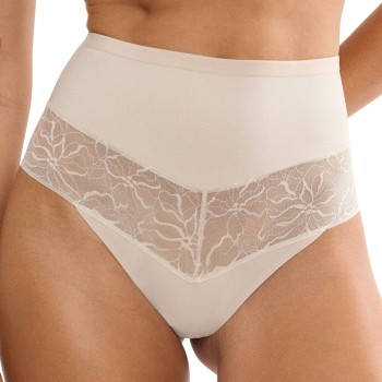 Triumph Trusser Comfort Contour Highwaist String Beige Large Dame