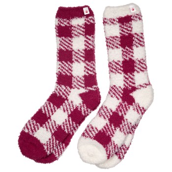 Triumph Strømper 2P Cosy Socks Rød/Hvid polyester One Size Dame