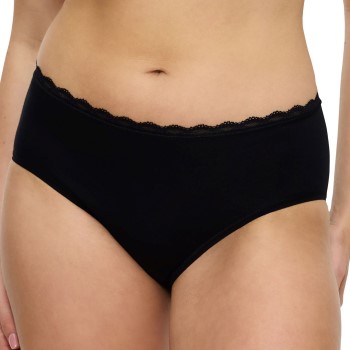 Triumph Trusser Feel Of Cotton Midi Brief Sort bomuld 36 Dame