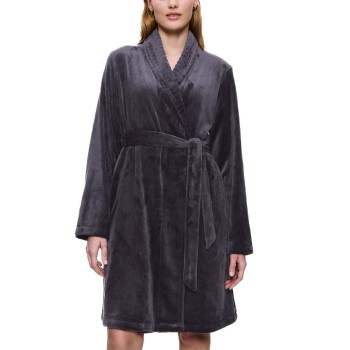 Triumph Fleece Robe Mørkgrå  polyester 44-46 Dame