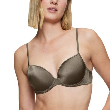 Triumph Midnight Swim Push-Up Bikini Top Khaki B 44 Dame