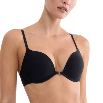 Triumph BH Pure Micro Push Up Bra With Front Closure Sort D 85 Dame