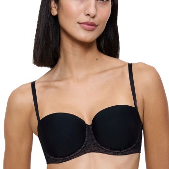 Triumph BH Signature Sheer Wired Balconette Bra Sort D 80 Dame