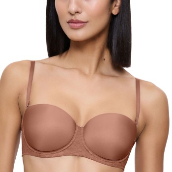 Triumph BH Signature Sheer Wired Balconette Bra Brun E 75 Dame