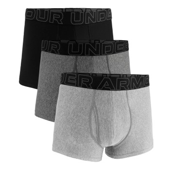 Under Armour 3P Performance Tech Boxer Grå/Sort polyester X-Large Herre