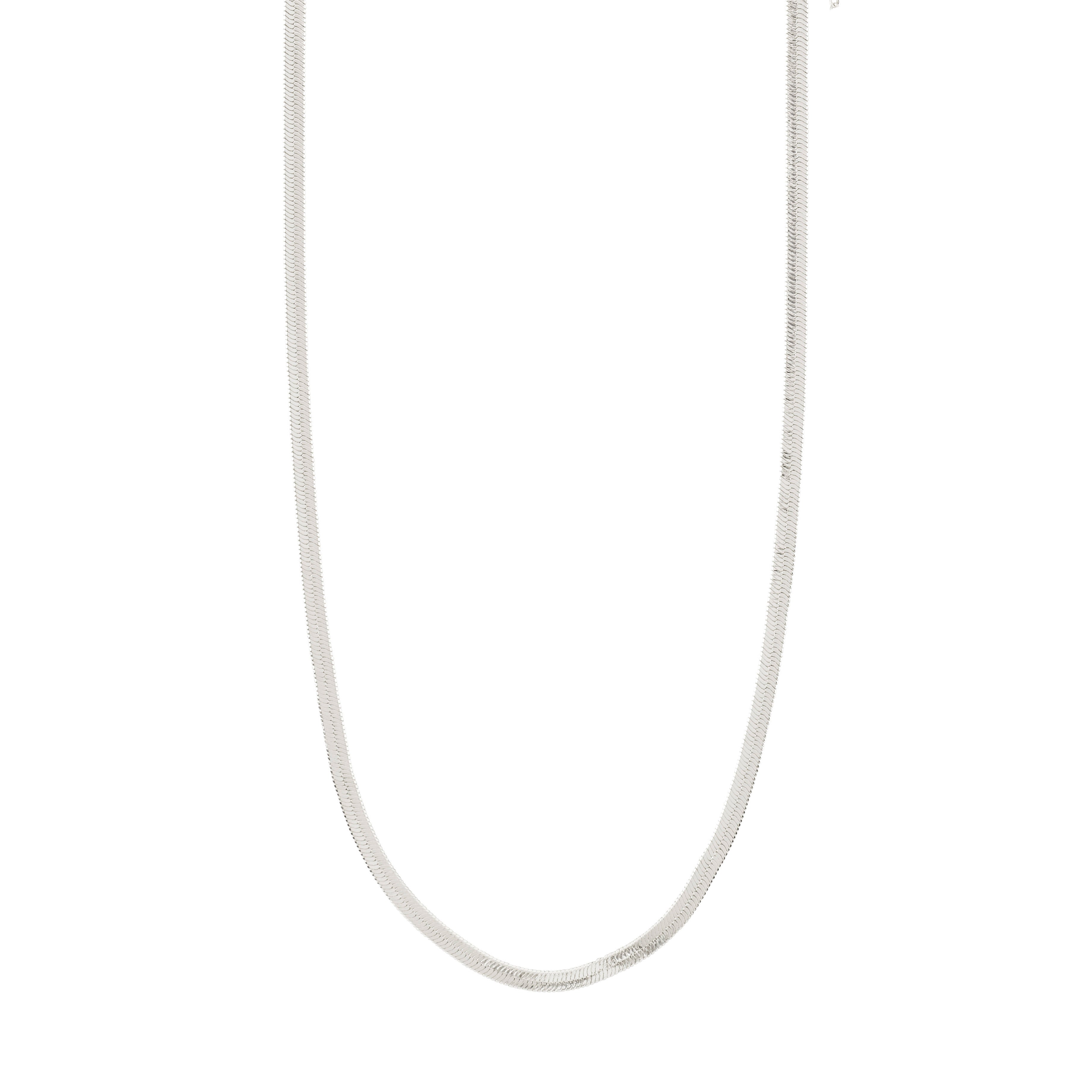 Pilgrim JOANNA flat snake chain halskæde sølvbelagt
