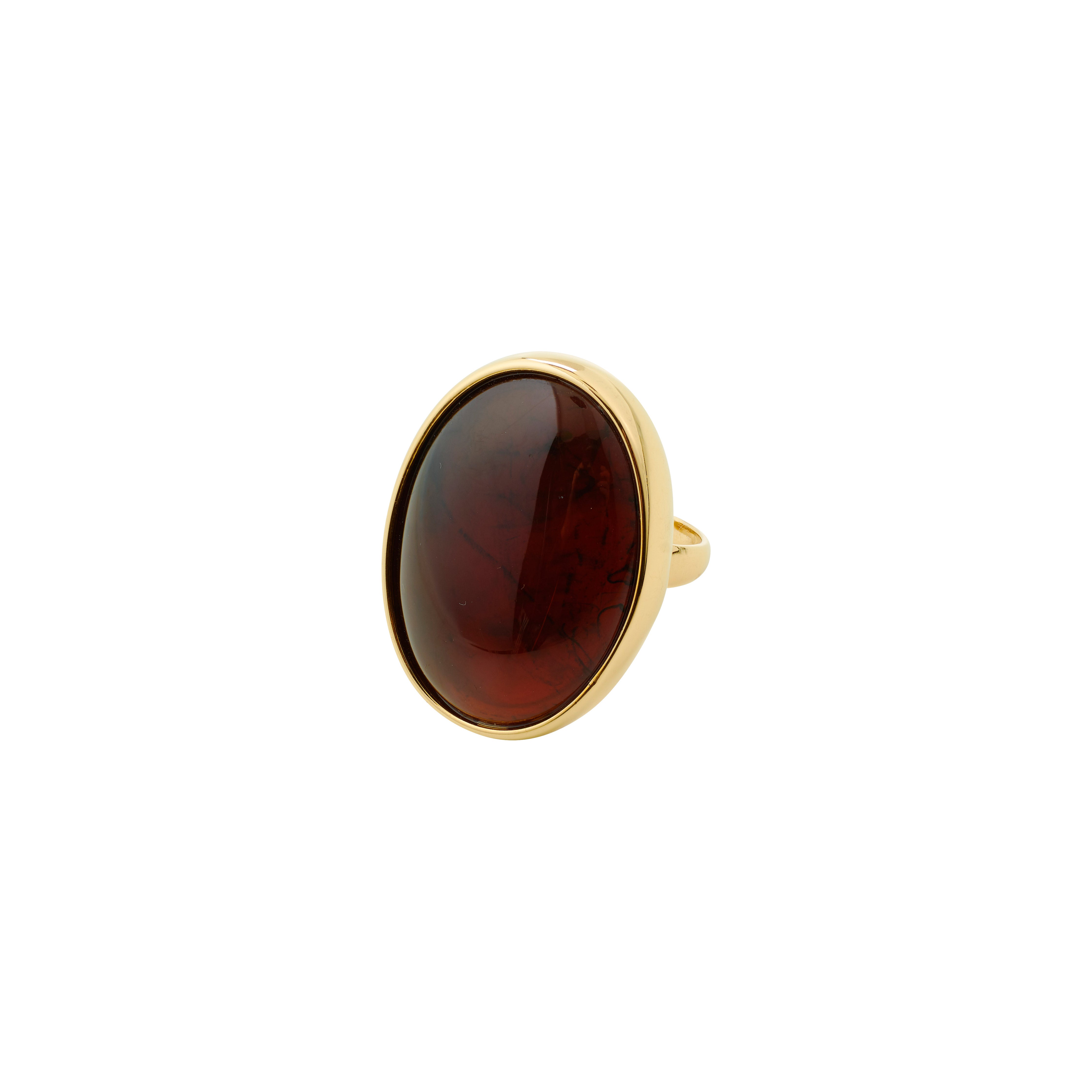 Pilgrim STILL ring guldbelagt/brun