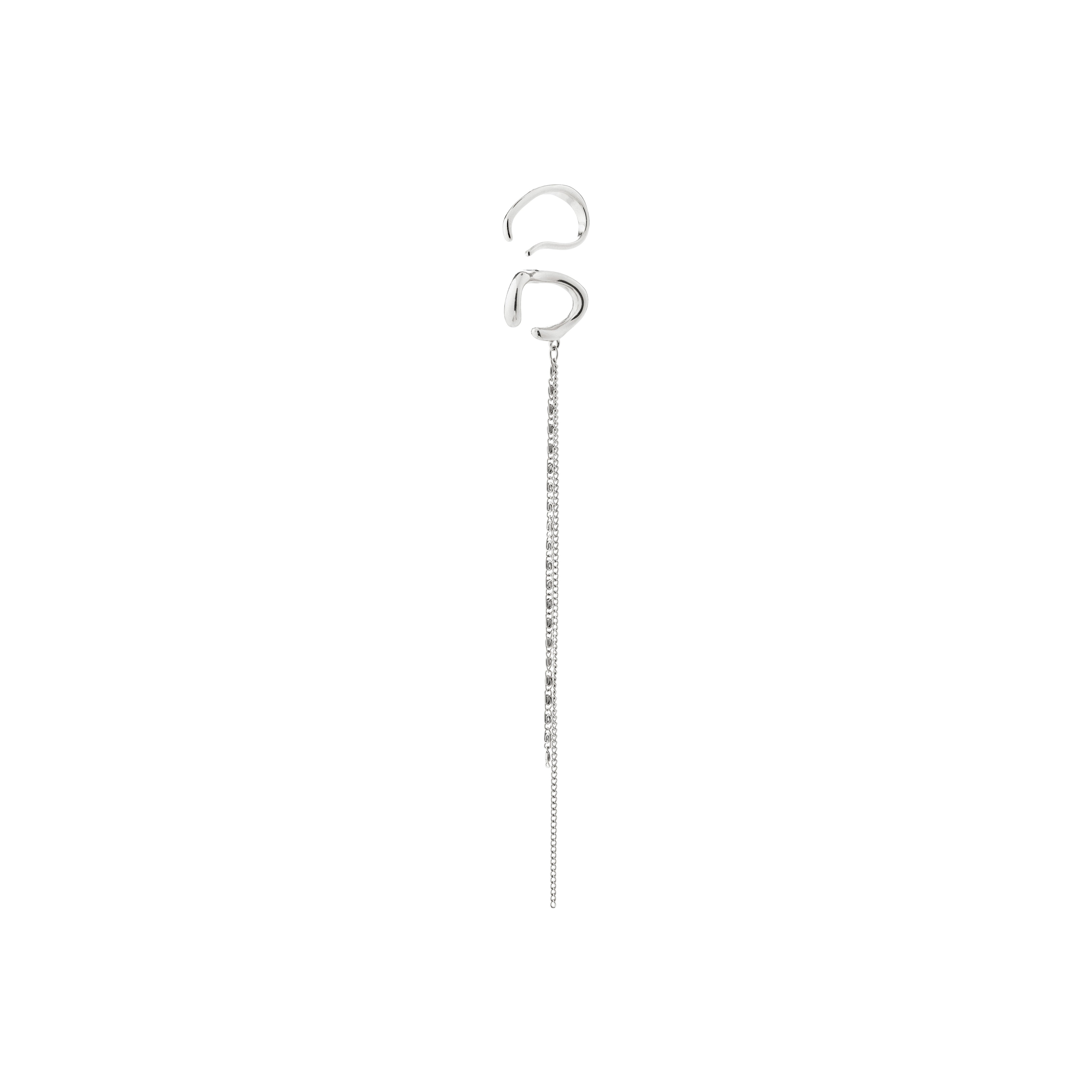Pilgrim EVON ear cuff, 2-i-ét sæt, sølvbelagt