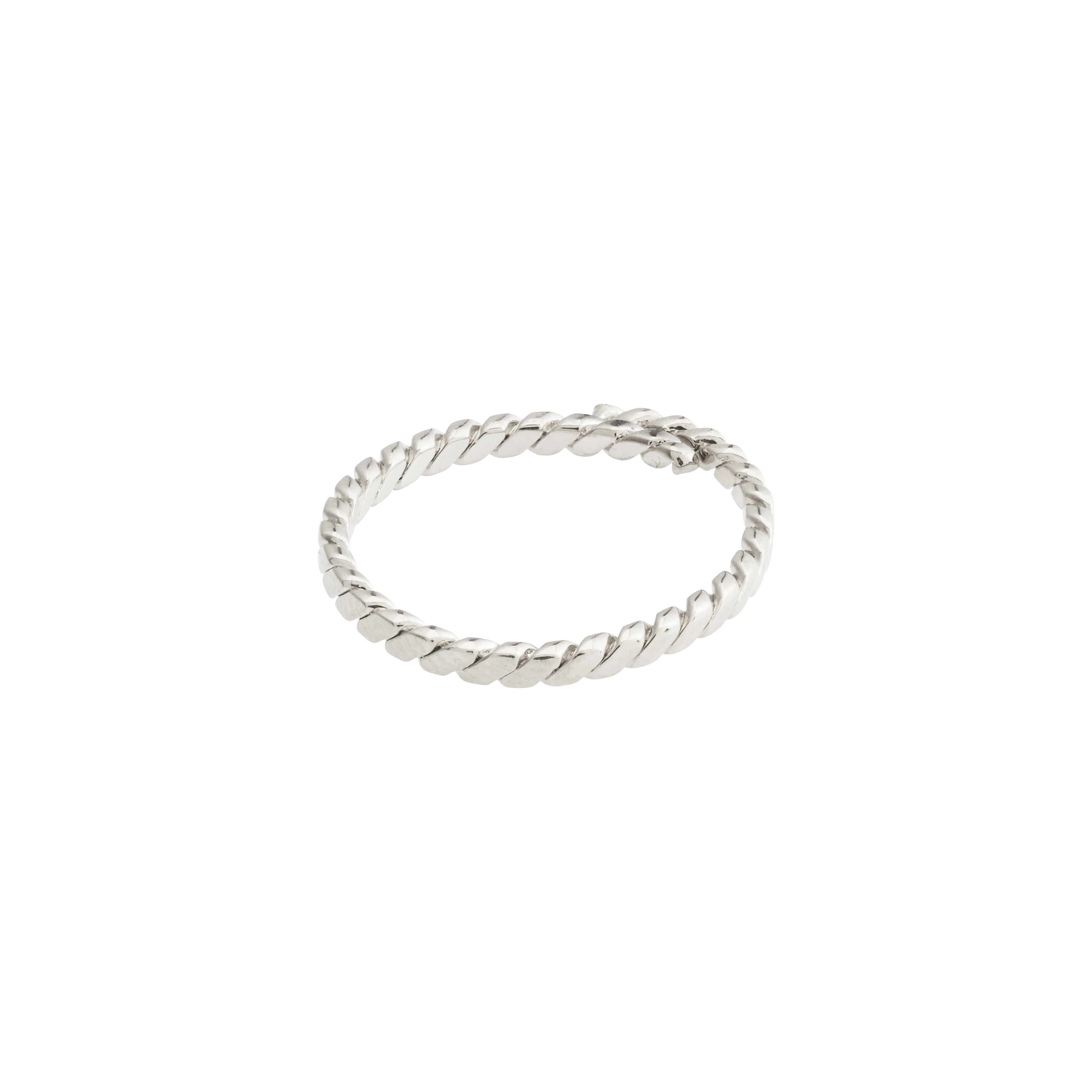 Pilgrim LULU snoet stack ring sølvbelagt