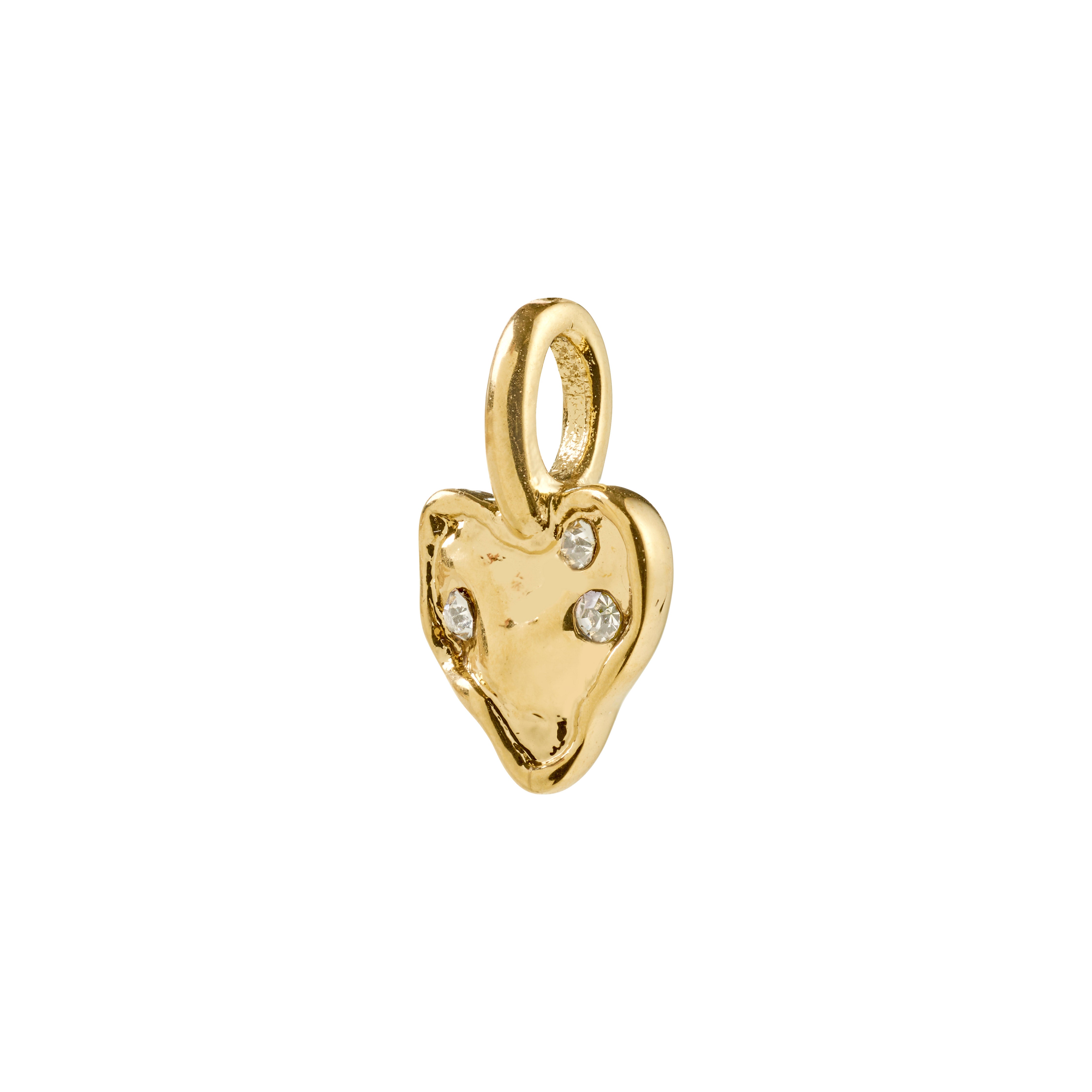 Pilgrim CHARM mini hjerte vedhæng guldbelagt