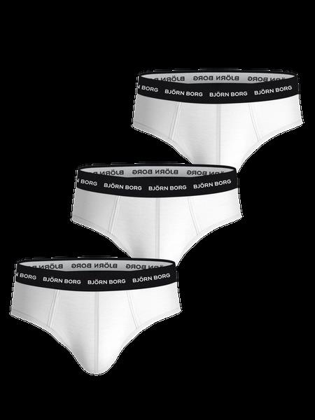 Björn Borg Cotton Stretch Brief 3-pack Hvid, XXL