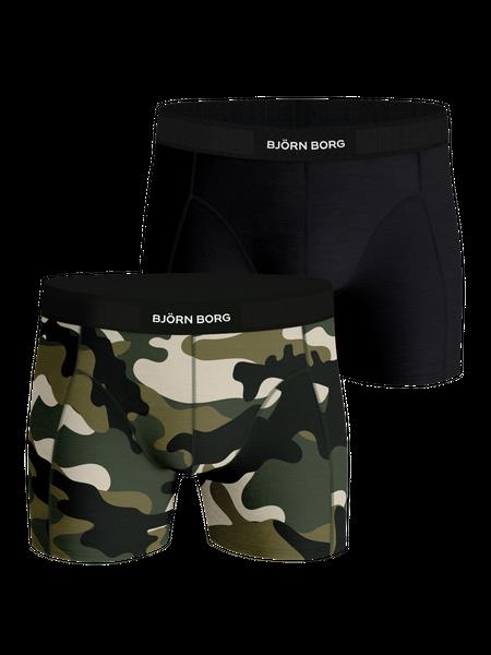 Björn Borg Premium Cotton Stretch Boxer 2-pack Sort, M