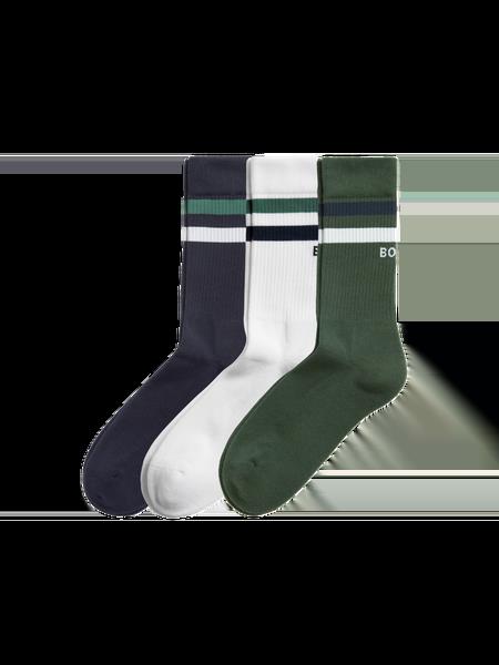 Björn Borg Core Crew Socks 3-pack Grøn, 41-45