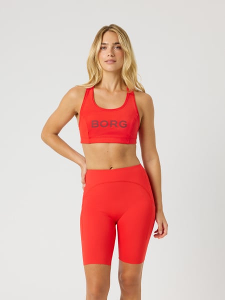 Björn Borg Borg Mid Support Sports Bra Rød, M