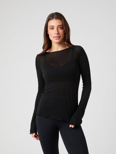 Björn Borg Studio Light Long Sleeve Top Sort, XXL