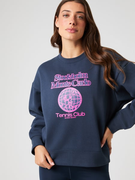Björn Borg Borg Boyfriend Sweatshirt Marineblå, XXL