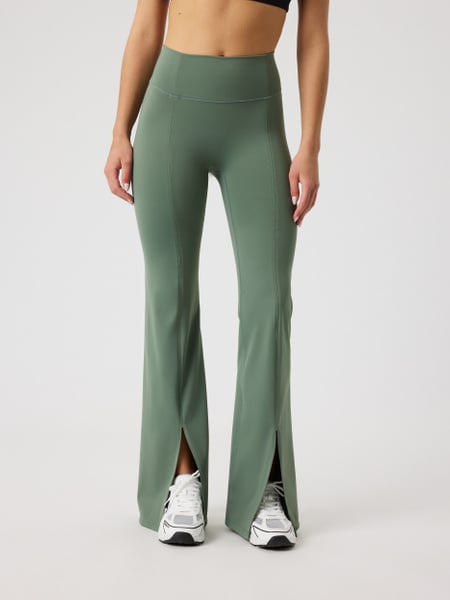 Björn Borg Studio Flared Slit Tights Grøn, S