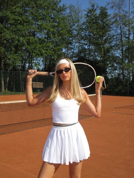 Björn Borg Ace 2 In 1 Cropped Tank Hvid, XXL